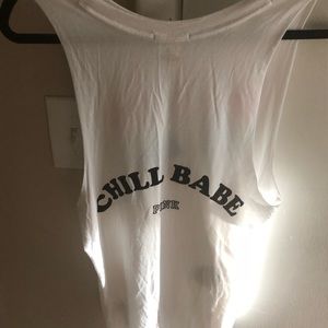 PINK “CHILL BABE” POPSICLES ( on back) TANK